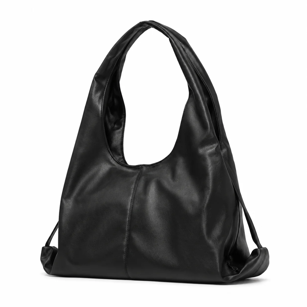 Women Soft PU Leather Hobo Shoulder Bag Large Capacity Casual Tote Handbag Travel Underarm Bag for Daily Commuting