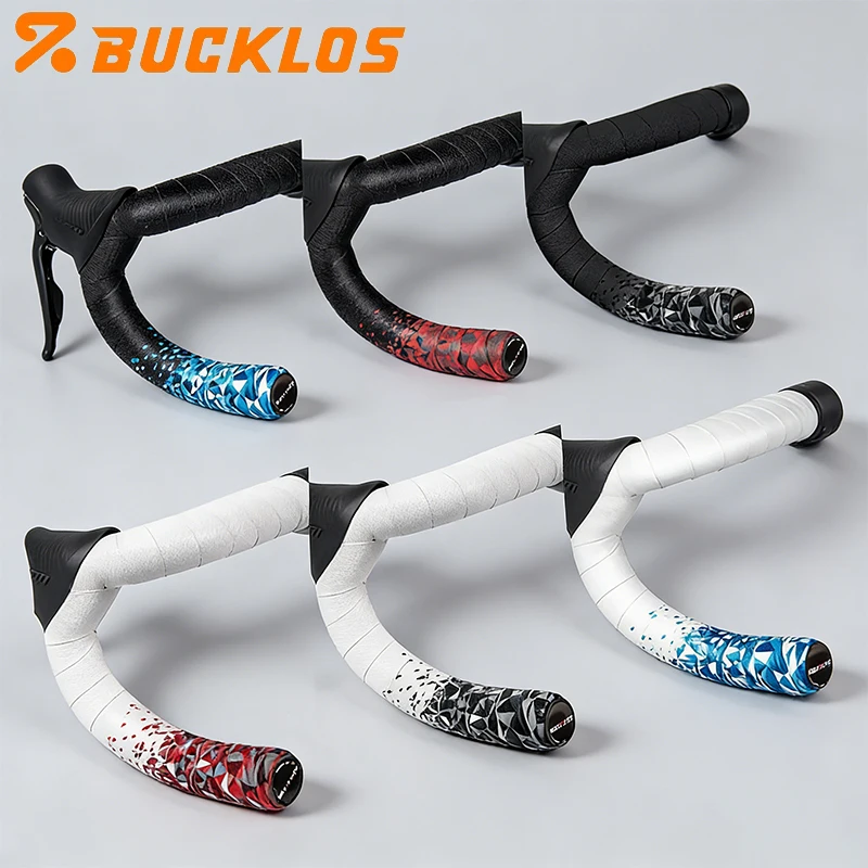 

BUCKLOS лента для руля велосипеда, градиентная мягкая дорожная лента для руля велосипеда, амортизирующая лента для руля, высококачественные велосипедные ремни
