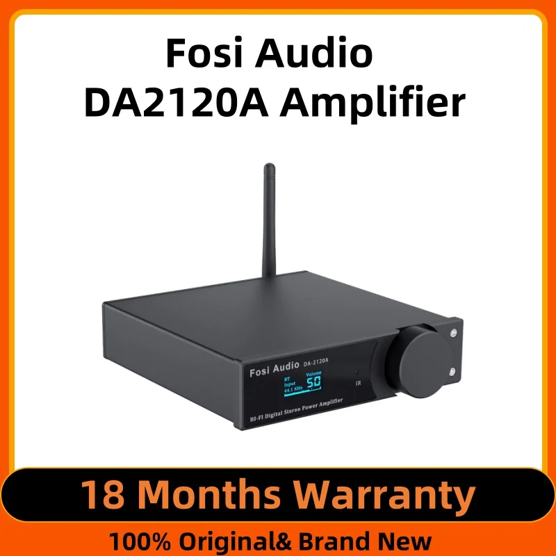 Fosi Audio DA2120A Bluetooth Amplifier Stereo Audio Wireless Amp Hifi Class D Power Amp 50W x2 Speakers & Active Subwoofer