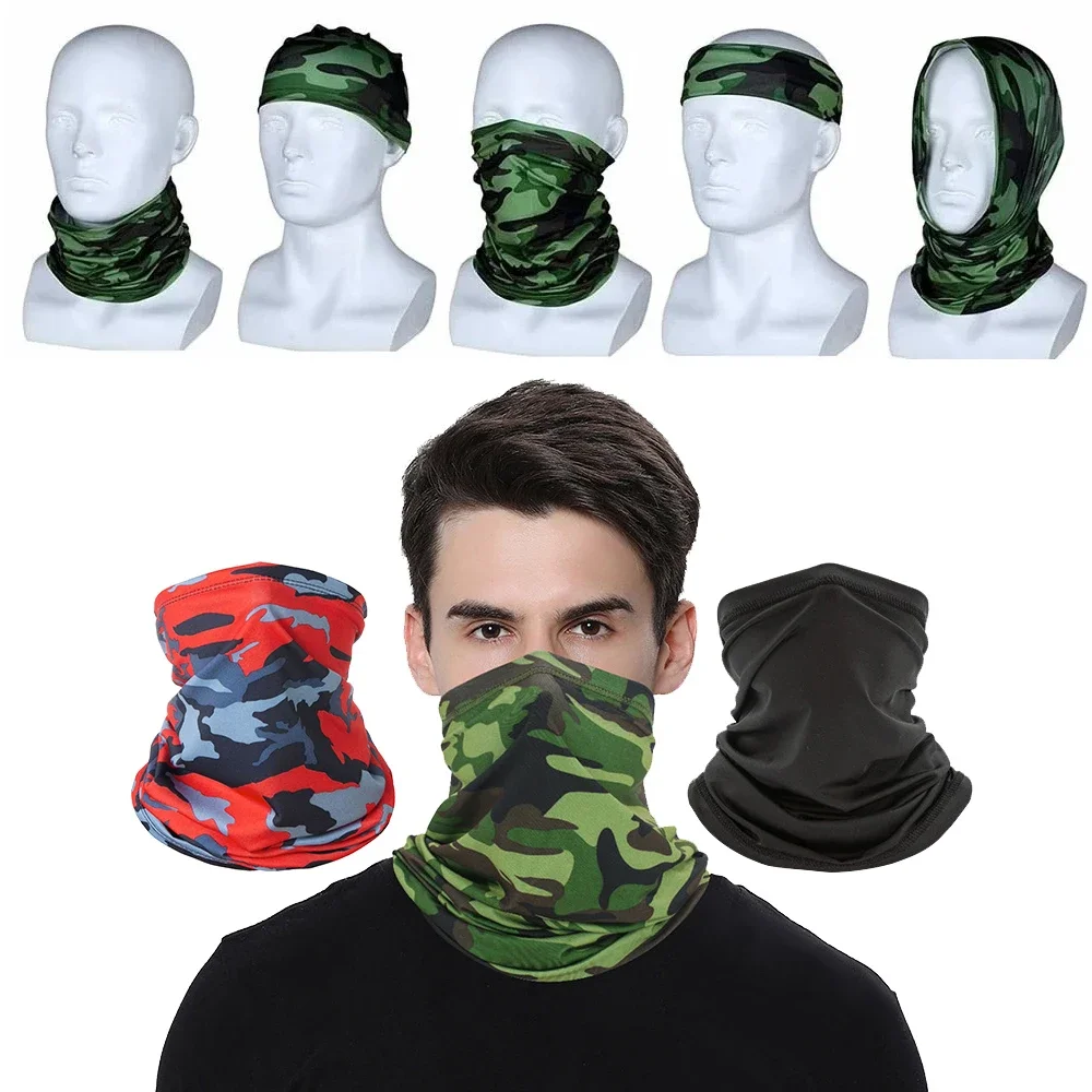 AliExpress cycle zone Multi-purpose Turban Riding Scarf Cycling Bandana Men Women Neck Cover Sunscreen Ice Silk Outdoor