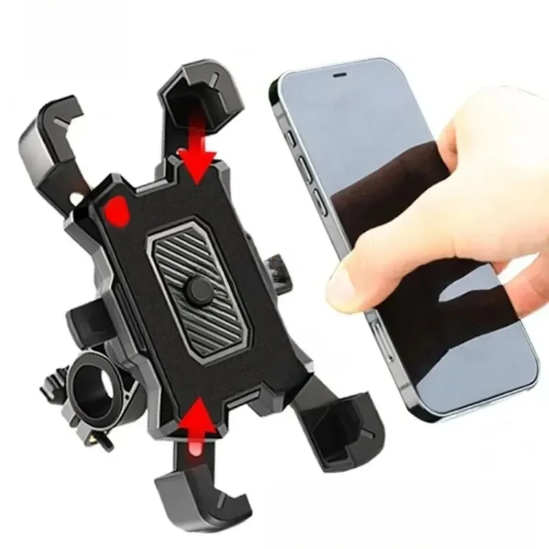 Universal 360 °   Drehbarer Rutschfester Fahrrad-Handyhalter Verstellbarer Ständer für MTB Bike Moto Motorrad Langlebiges Fahrrad-Zubehör
