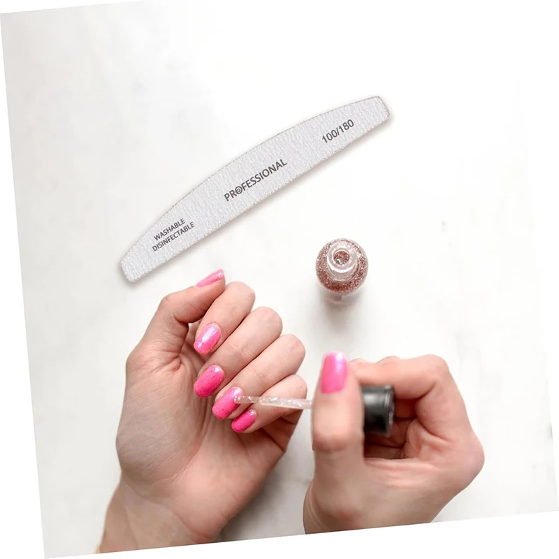 مجموعة مبرد أظافر مكونة من 5 قطع - فريك مختلفة للملفات والتلميع واللمعان