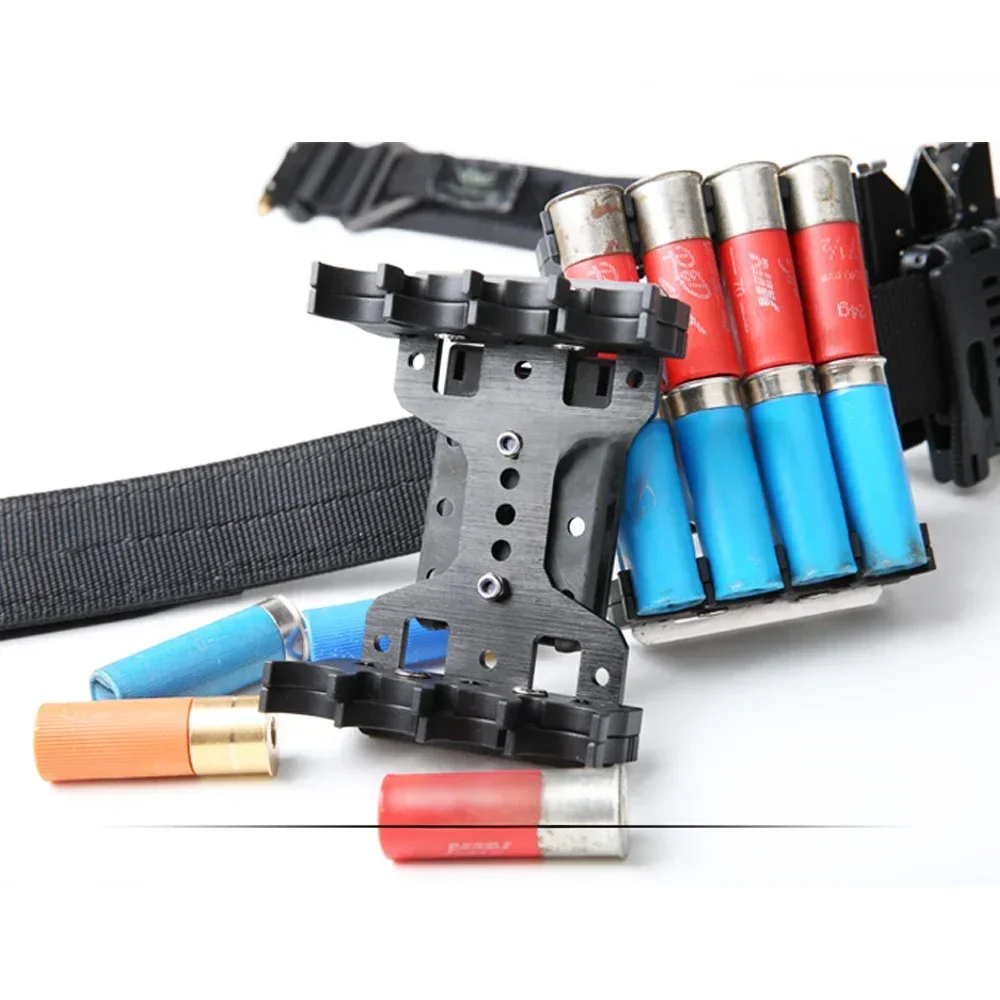 TB-FMA Shotshell Carrier New 8Q Series Praktyczny uchwyt na pasek na strzelbę 12 Gauge CZARNY do sprzętu myśliwskiego — 2