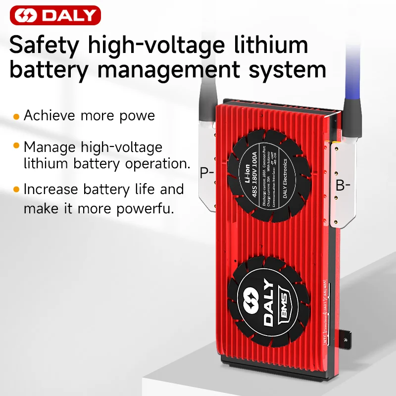 Daly Smart Bms Balance Board Lion LiFepo4 LTO batteria 18650 ad alta tensione 84V 96V 108V 132V 144V 156V 168V 180V 60A 100A 200A