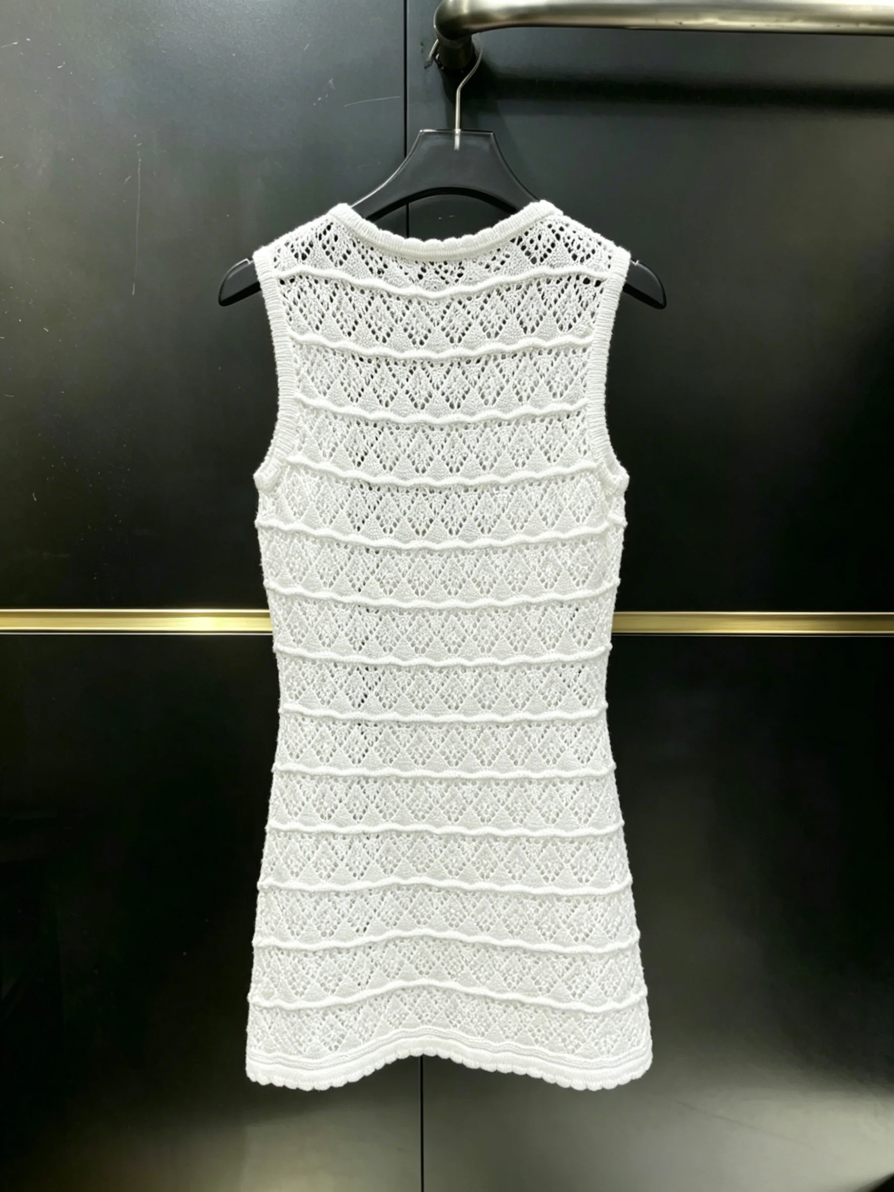 

Women's Dress Sleeveless Lace Knit Mini Casual Summer Everyday Daily Wear Outfit