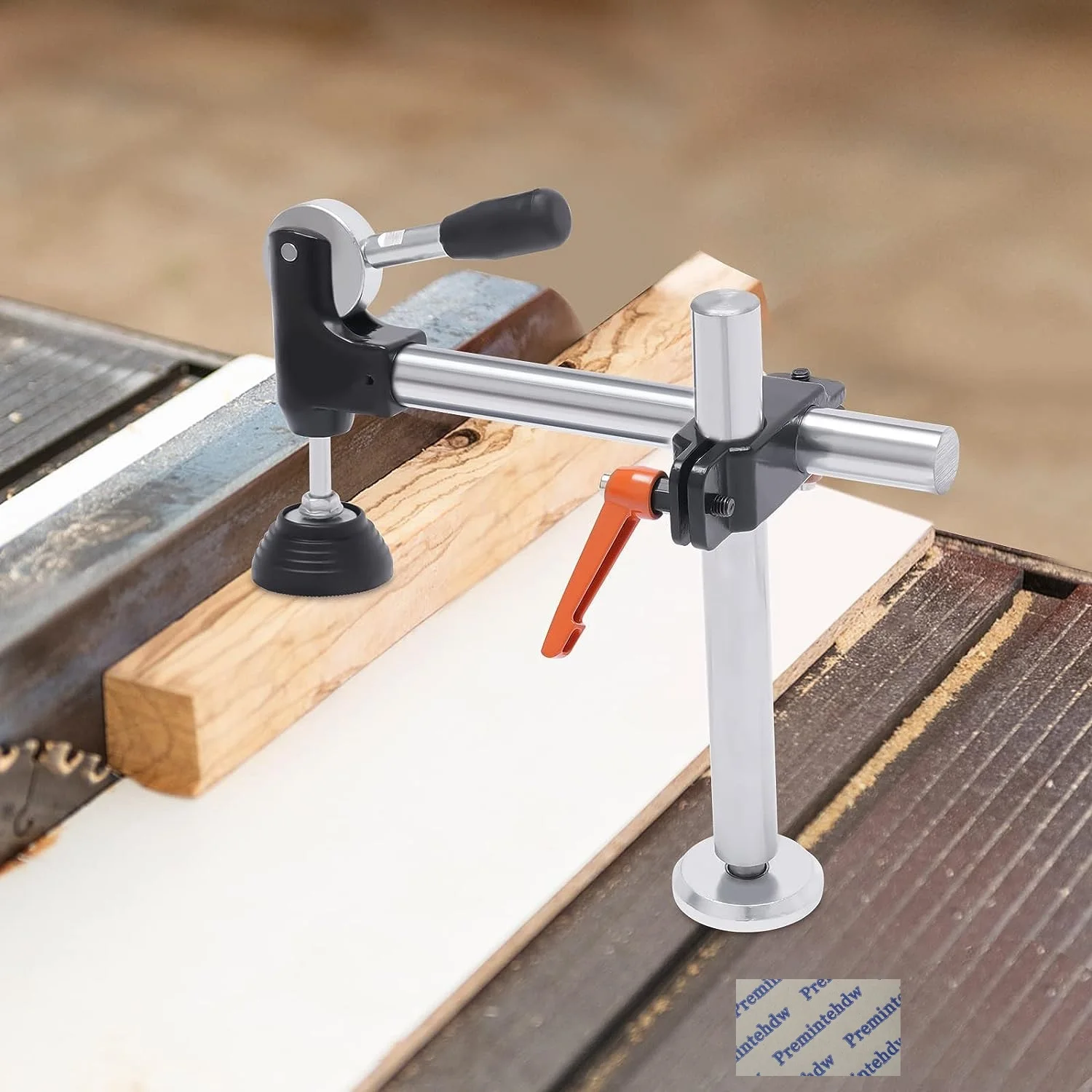 1Piece Woodworking Sliding Table Saw Presser Clamp With Eccentric Hold Down Wheel Toggle Handle