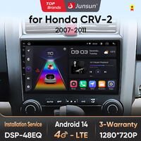 Junsun AI CarPlay 4G Android 14 Car Radio for Honda CR-V 3 RE CRV 3th 2007 2008-2011 Multimedia Player WiFi GPS Navi TouchScreen