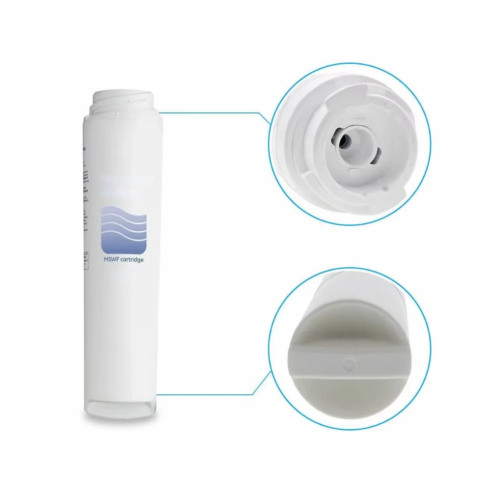 MSWF Replacement for GE WR02X12345 WR02X12801 RWF1062 MSWFD WR02X12801 101821-B 238C2334P003 AP3997949 Refrigerator Water Filter