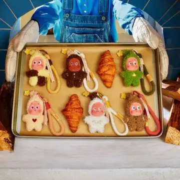 

100% Authentic POP MART The Monsters Labubu Twinkle Twinkle Savor the Moment Series Fresh-Baked Mini Cookies Plush Pendant Blind