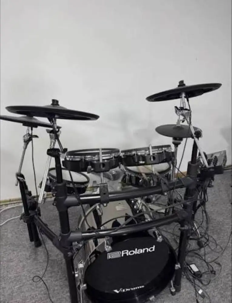 BEST SALES Roland V Drums TD 50KV2 6 Piece Electronic Drum Set with Rack and KD 180 Kick Pad - Premium Sound Quality