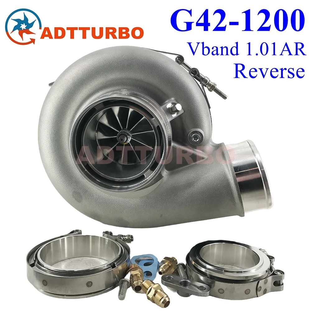 

Турбокомпрессор G42-1200 G42 1200 Reverse 73mm Vband 1.01R 860778-5004S 475-1200 л.с. 2.0L-7.0L для комплектов Garrett Performance
