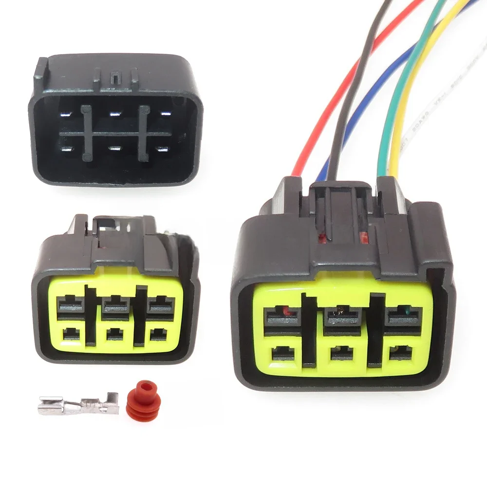 1 ensemble 6P FSW-C-6F-B automobile étanche prise voiture Modification prise accessoires Auto scellé adaptateur