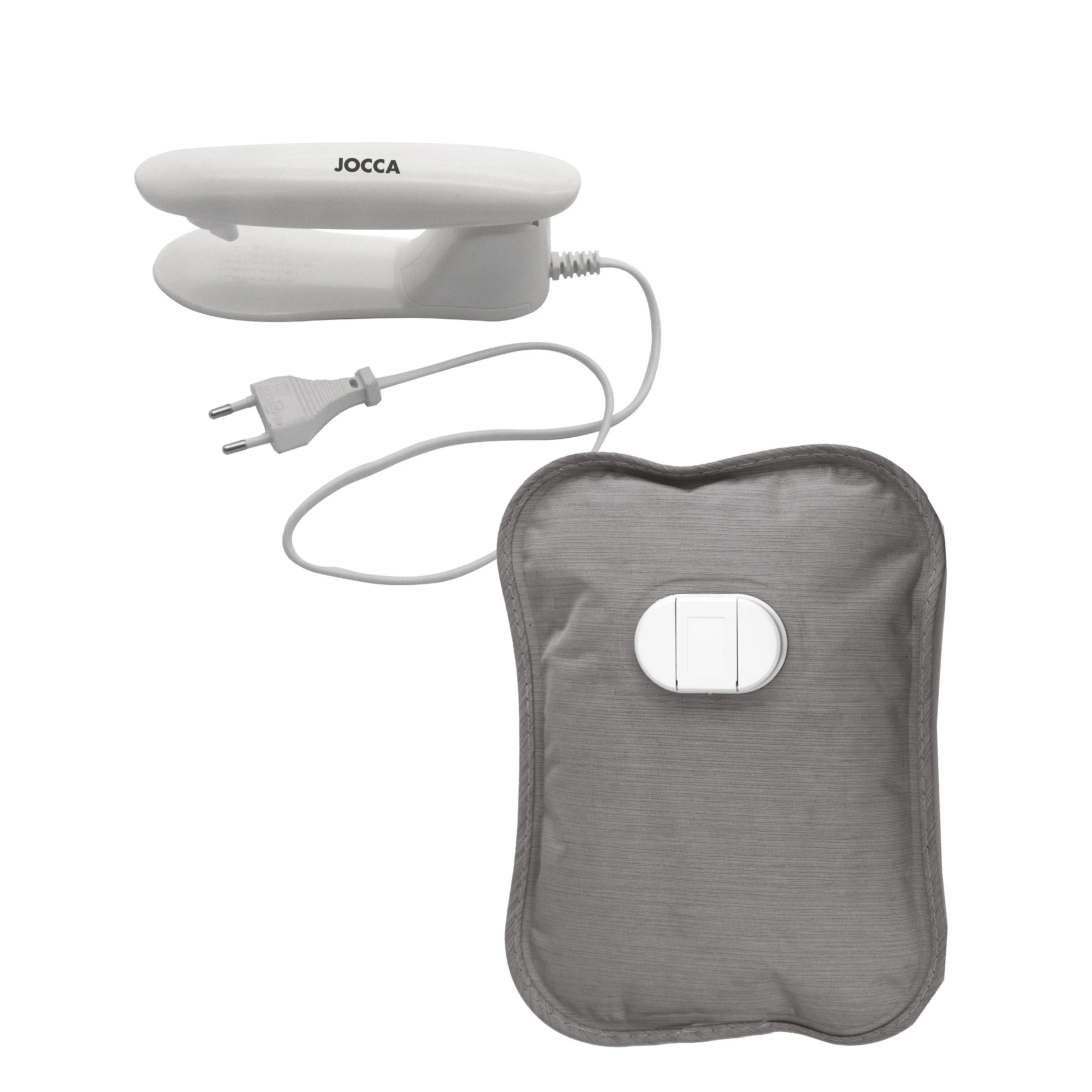 JOCCA brand electric hot water bag for winter with self-off and safe ANTI-leakage. Portable hand heater for home. Reusable heat pack for muscle pain relief.