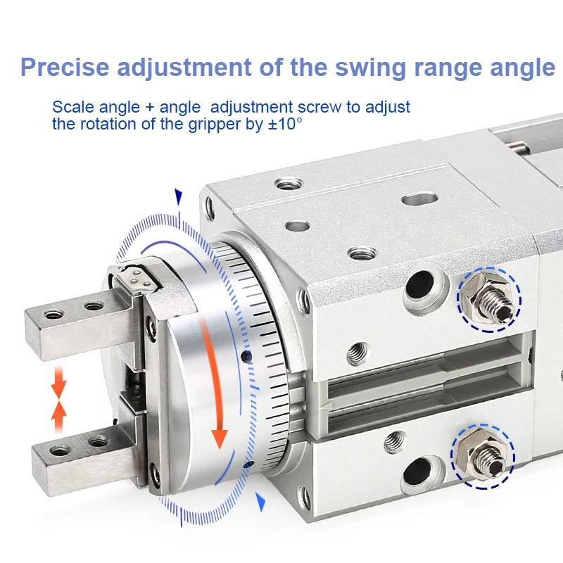 MRHQ Series Rotary Gripper Pneumatic Finger Air Gripper Swing Air Cylinder MRHQ10D-90S MRHQ10D-180S MRHQ16D-90S MRHQ16D-180S