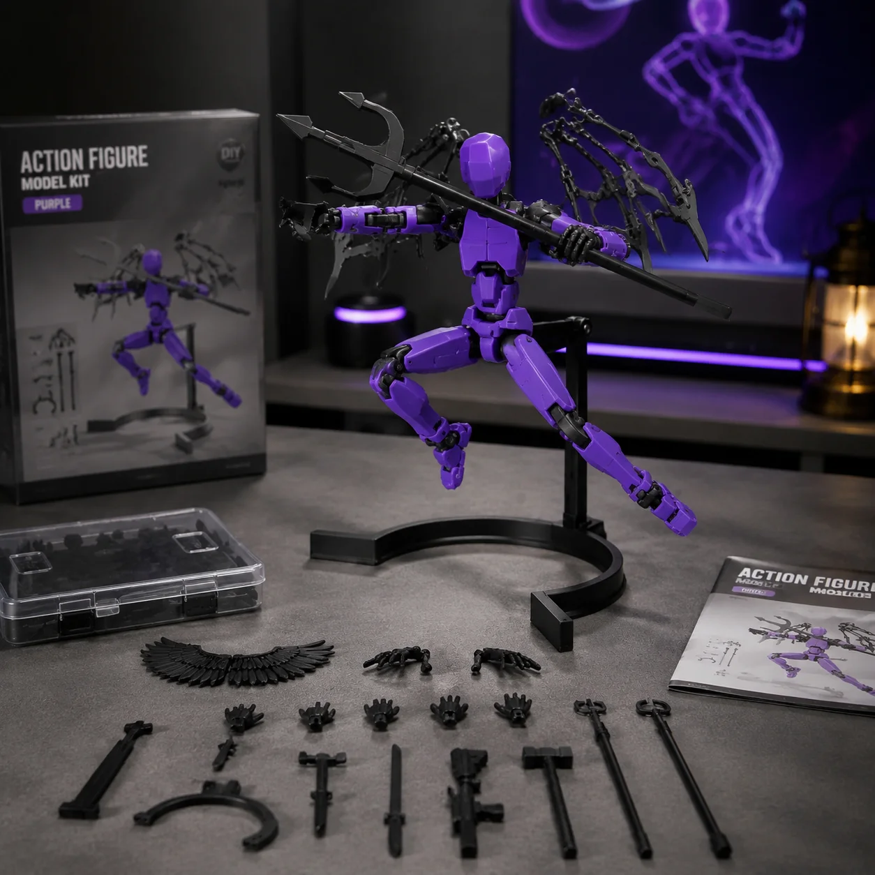 Mannequin 13 multi-articulated mobile Shapeshift Robot 3D printed mannequin model stand wing accessories action figures toys for children