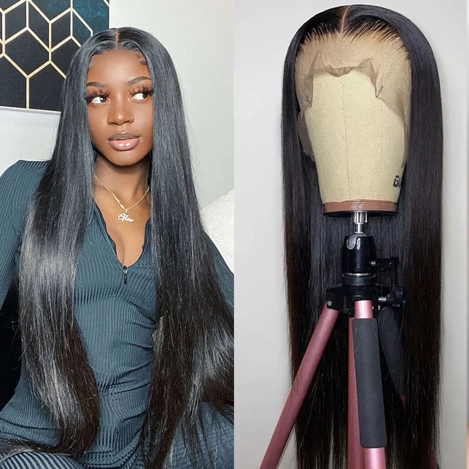 

13x4 13x6 Bone Straight Lace Front Wig Hd Transparent Brazilian 30 40 Inch Human Hair Wigs For Black Women 360 Lace Frontal Wig