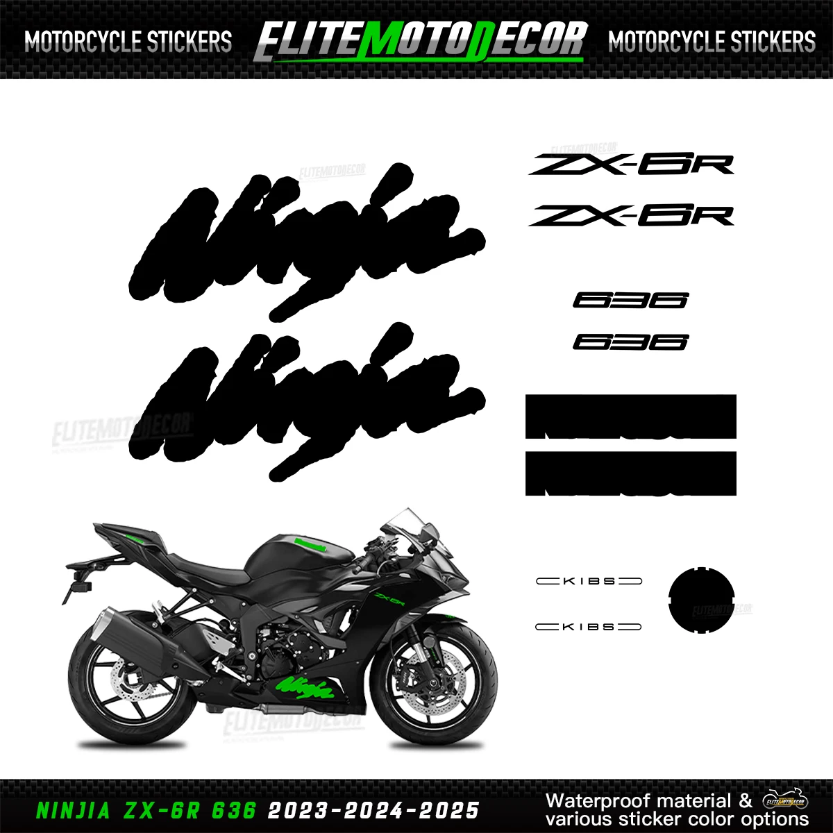 に適合する ZX6R 2009-2024 ZX636 2012-2024 オートバイ燃料タンク