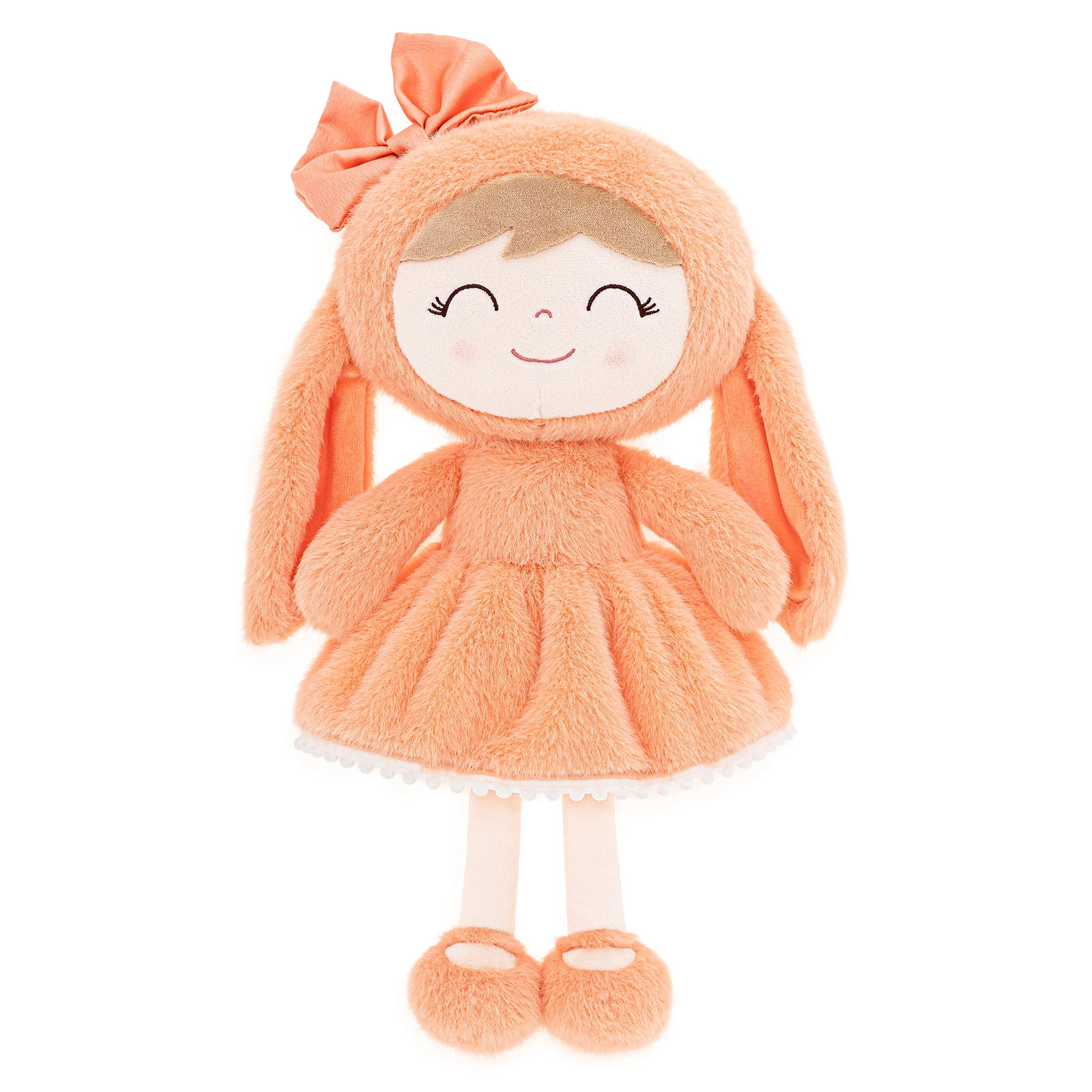 

Gloveleya Baby Dolls Plush Doll 2024 New Design Rabbit Doll Soft Toys Gir's Birthday Gift 30cm Orange