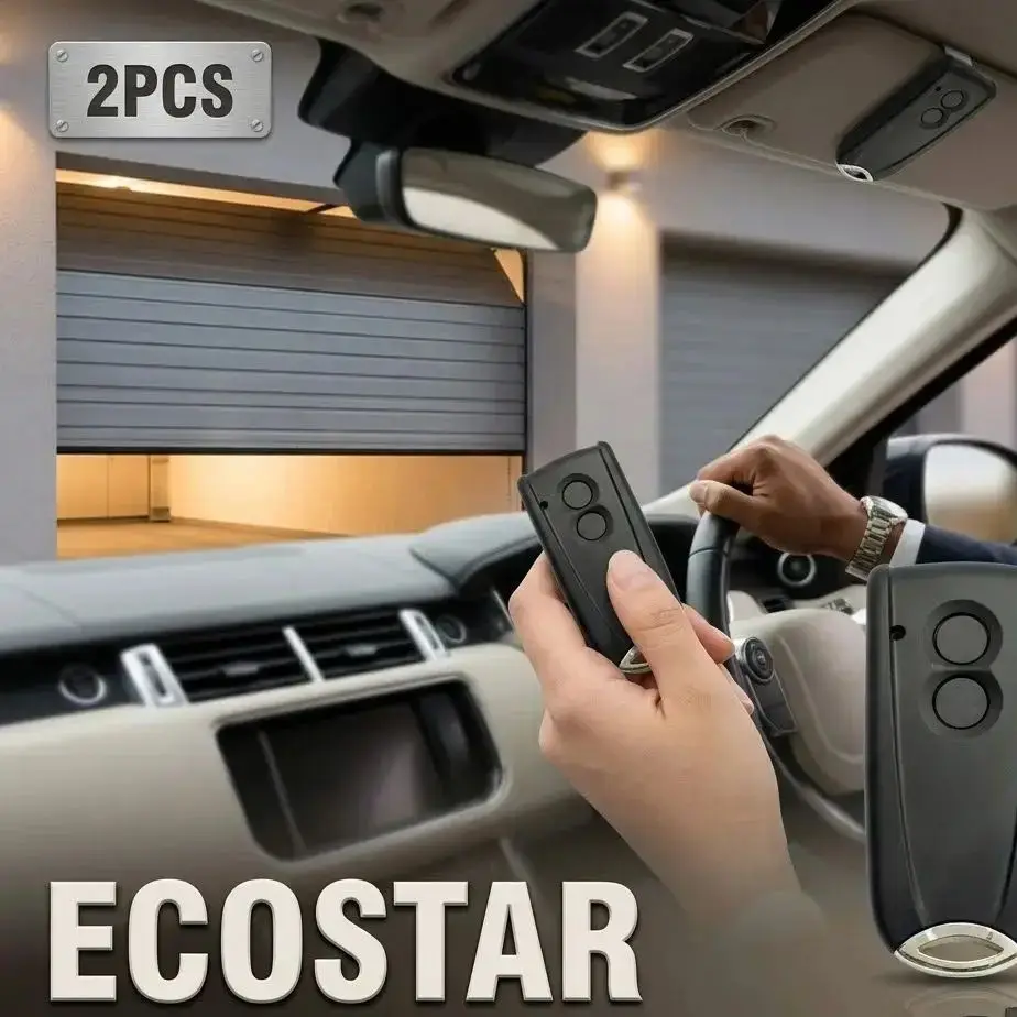 

2pcs ECOSTAR RSE2-433 RSC2-433 RSZ1-433 Remote Control Compatible With Opener Liftronic 500 700 800 Portronic D5000 D2500 S4000