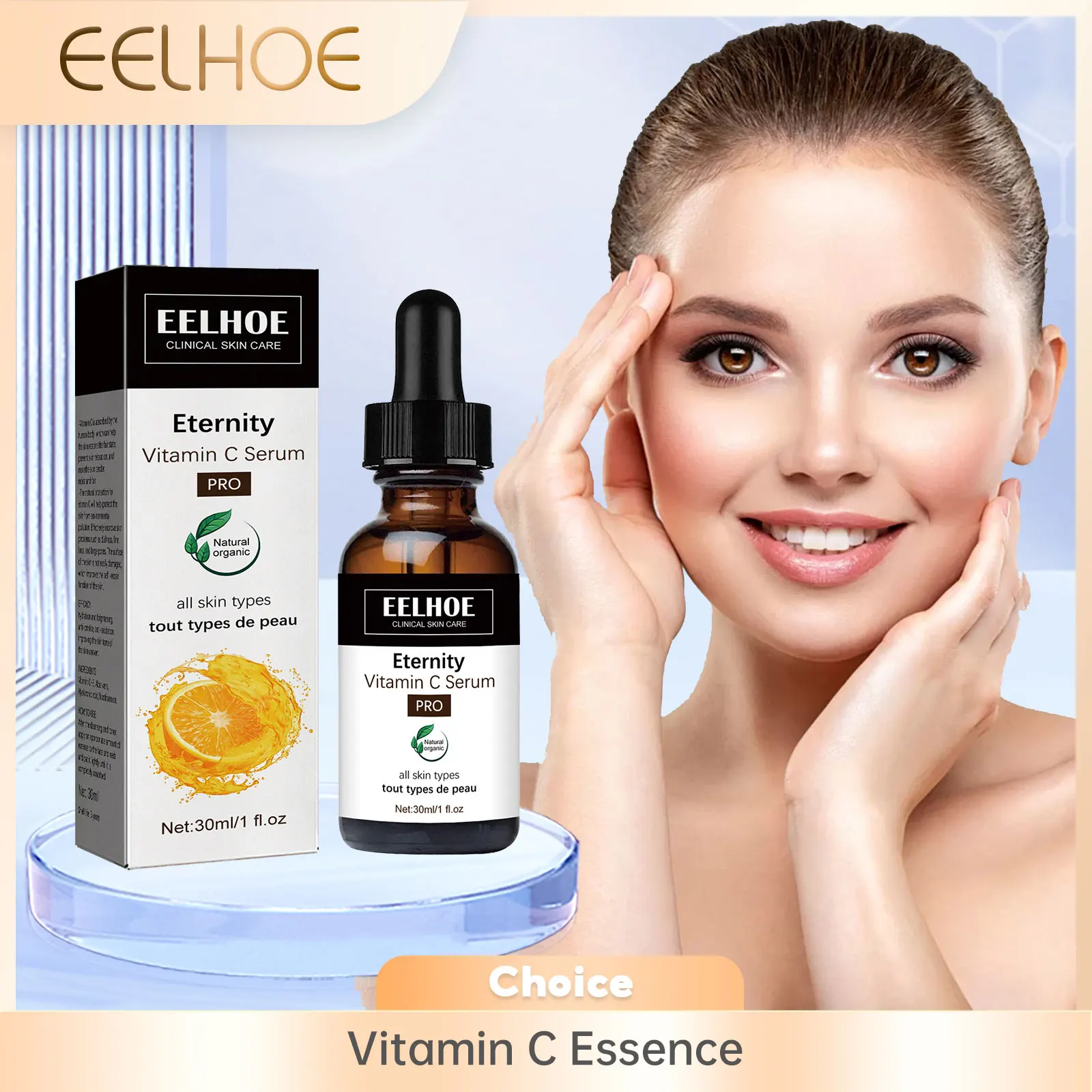 C vitamini yüz Serum Anti karanlık nokta Dullness beyazlatma melazma ince çizgiler kaldırma azaltmak Pigment pürüzlülüğü yüz özü