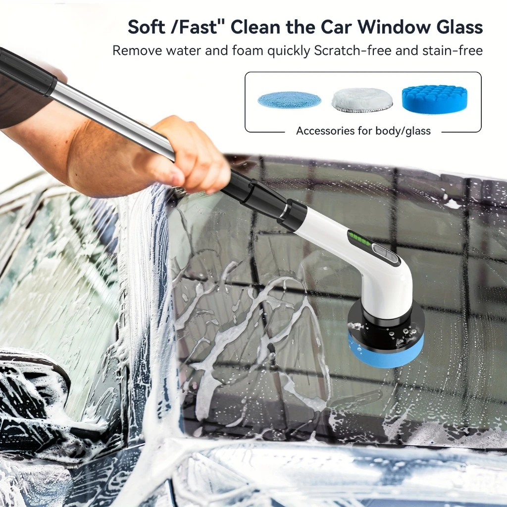 7 in 1 Adjustable Cleaning Brush Window Bathroom and Kitchen Tool Rechargeable