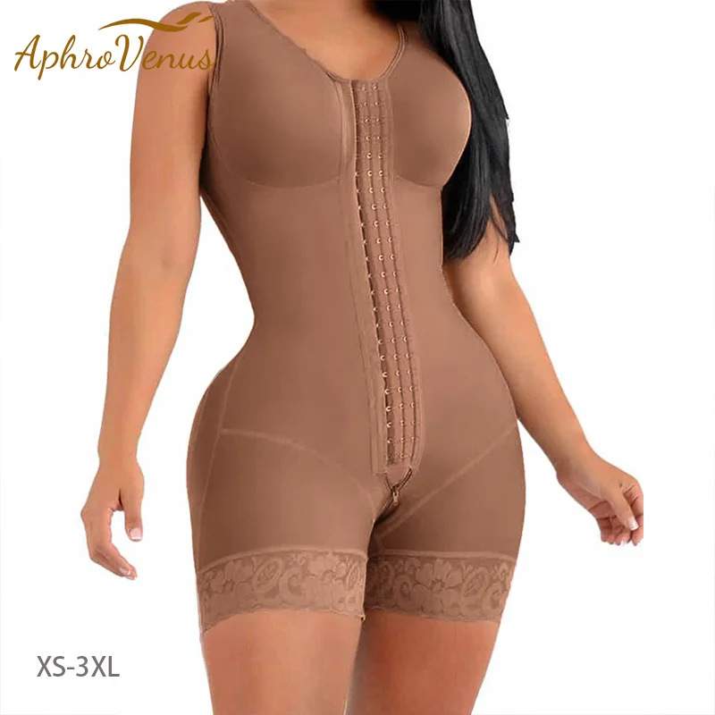 Fajas Colombianas High Compression Full Body Shaper For Post-Surgical Use Shapewear Slimming Waist Trainer Butt Lifter Shorts