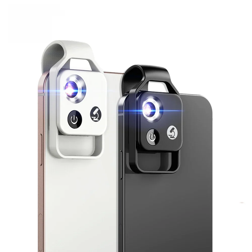 APEXEL Przenośna soczewka mikroskopowa z 200-krotnym powiększeniem, filtrem CPL i oświetleniem LED, mikro kieszonkowa soczewka makro do iPhone'a i wszystkich smartfonów — zdjęcie produktu 7