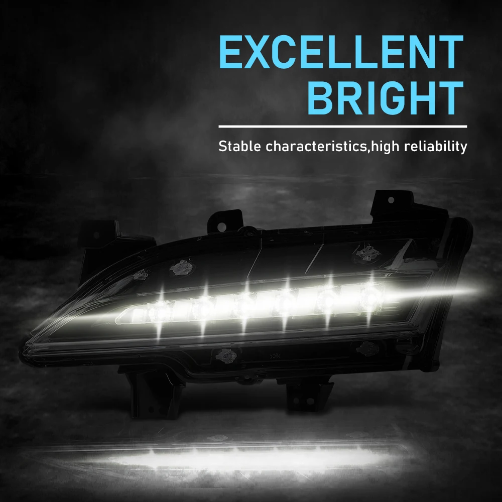 1 زوج 12 فولت النهار تشغيل ضوء مجموعة صالح ل 15-19 لينكولن Mkc سائق والركاب الجانب الضباب الخفيف Ej7Z13200D Ej7Z13200C #3