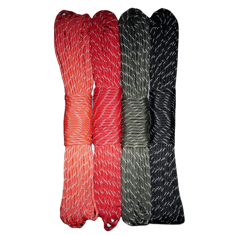 Corde de survie en parachute coulée, lanière pour camping, escalade, randonnée, 1 pièce, diamètre 4mm