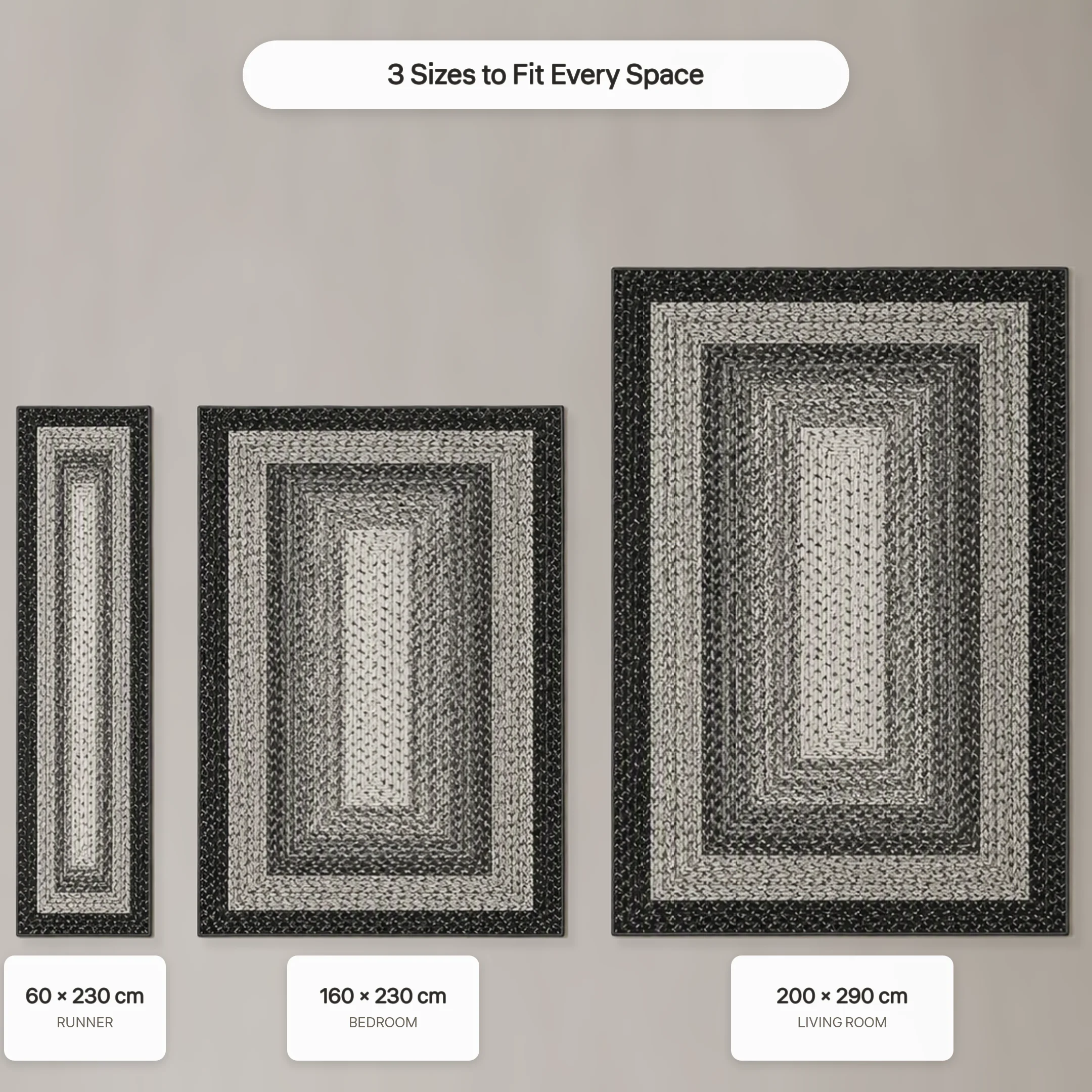 Moderne Geometrische Vloermat - 350GSM Zacht Parelfluweel, Machinewasbaar, Antislip Tapijt met Gepunte Rug voor Woonkamer, Slaapkamer, Entree, Hal Runner. Vouwbare, duurzame 100% polyester vloermat in