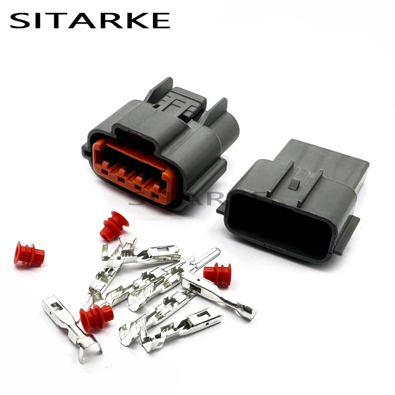 10 Sets 4 Pin Automotive Wire Harness Connector Waterproof Oxygen Sensor Plug Socket For Nissans Sr20det CAS 6098-0144