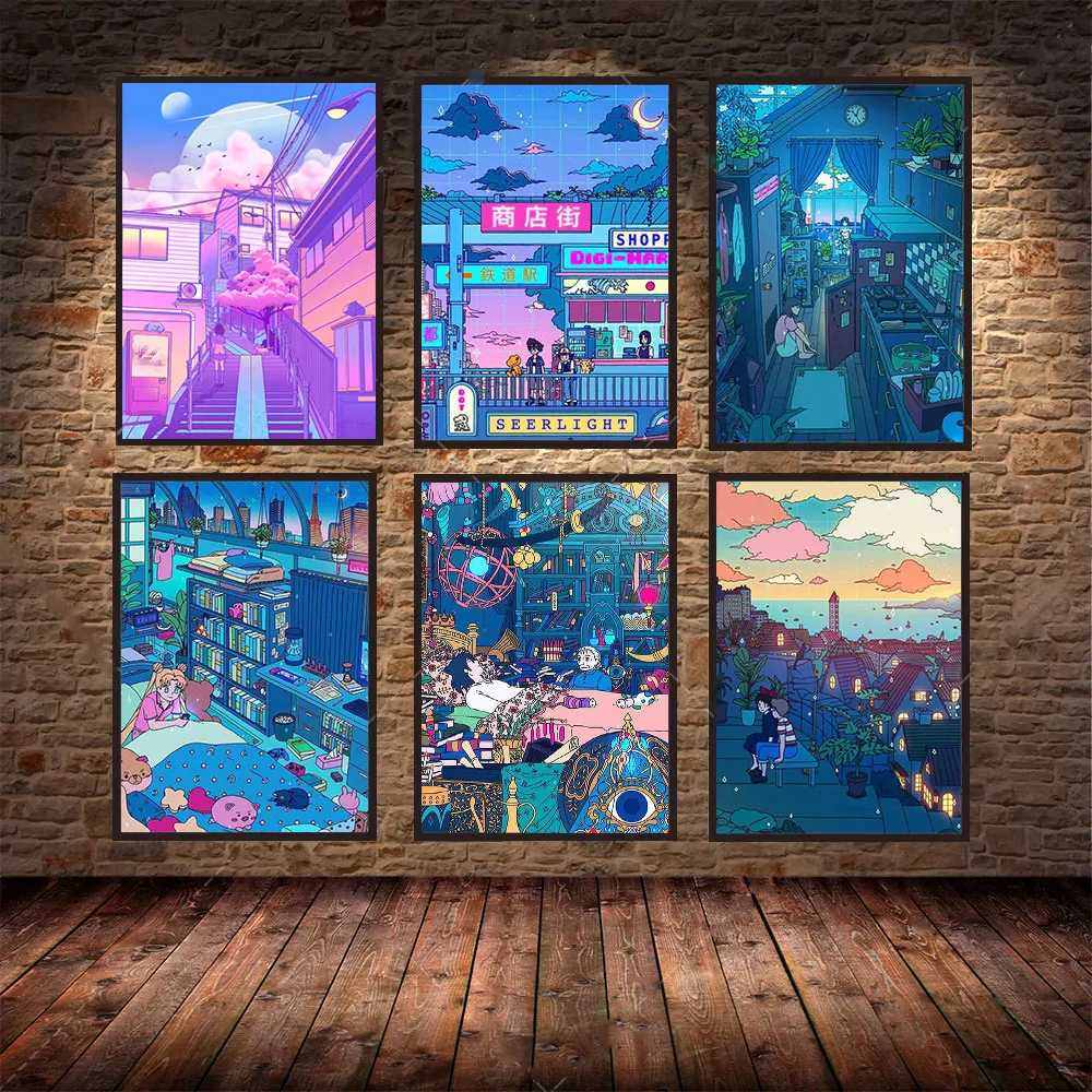 Japan Classic Anime Sailor Moon Printing on Canvas Painting For Living Room Home Decoration Wall Poster Boy Gilrs Gifts Cuadros