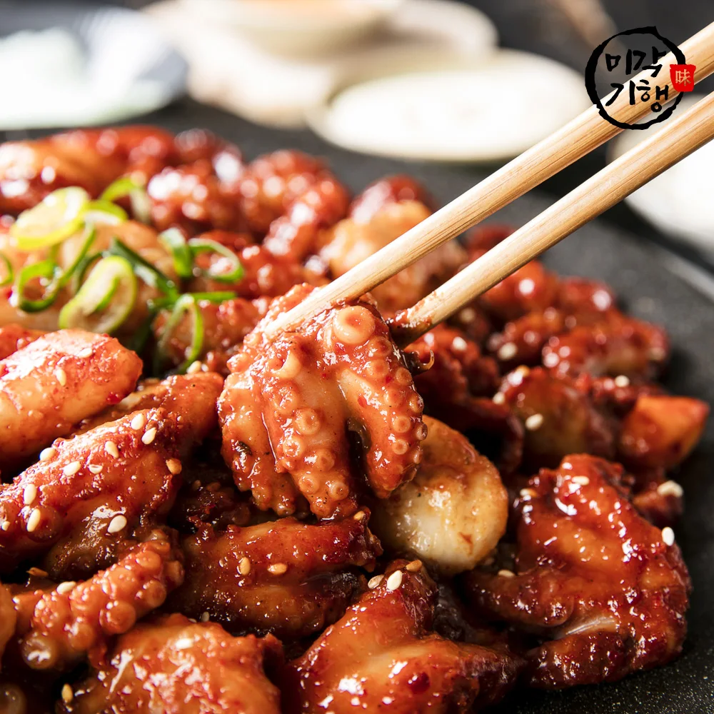 المطعم الشهير جانج جيوم أوك الأخطبوط المقلي المتحرك 300 جرام × 10 عبوات