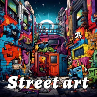 Adult Picture Book Street art Coloring Book 20page For Birthday Party Relieve Stress Kill Time Graffiti Painting Drawing Books