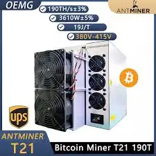 

КУПИТЬ 2 ПОЛУЧИ 1 БЕСПЛАТНО Antminer T21 190T 3610 Вт Алгоритм SHA-256 Bitmain Mining BTC Bitcoin Miner