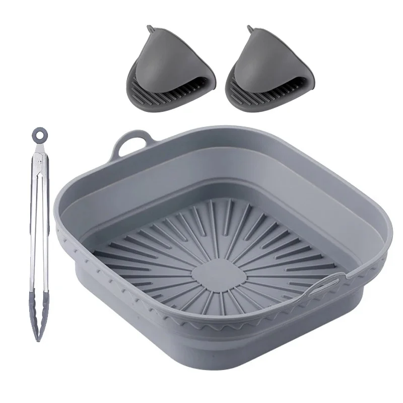 Moule en Silicone pour friteuse à air, Pot carré en Silicone, 18/20CM, panier en Silicone, plateau en Silicone pour COSORI 5,5l