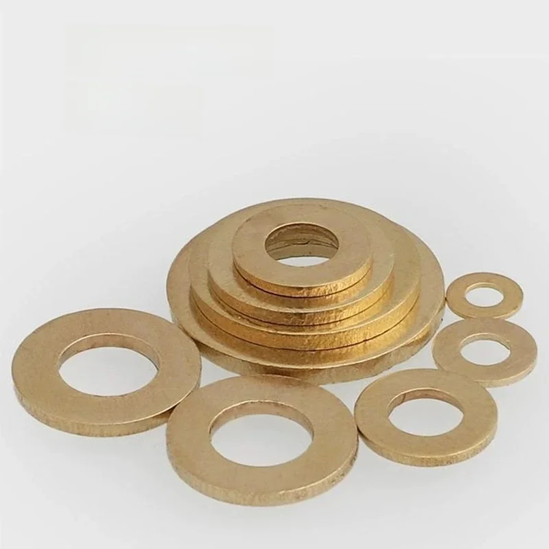 Rondelle plate en laiton massif et cuivre, M2 M2.5 M3 M4 M5 M6 M8 M10 M12 M14 M16 M18 M20 GB97 pour boulon Ă vis, tampon de joint uni