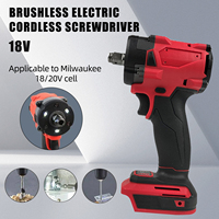 Electric Cordless Wrench Brushless Screwdriver Compatible For Milwaukee M18 Battery Drill Service Tool Car Truck Repair