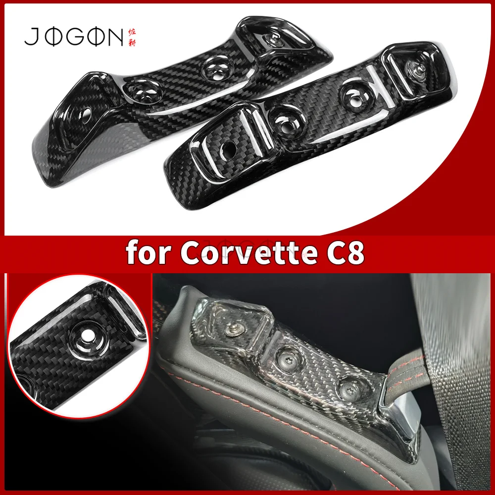

Настоящая карбоновая пряжка для сиденья, замена чехла для Corvette C8 Stingray HTC GT3 GT2 2020+, аксессуары для интерьера