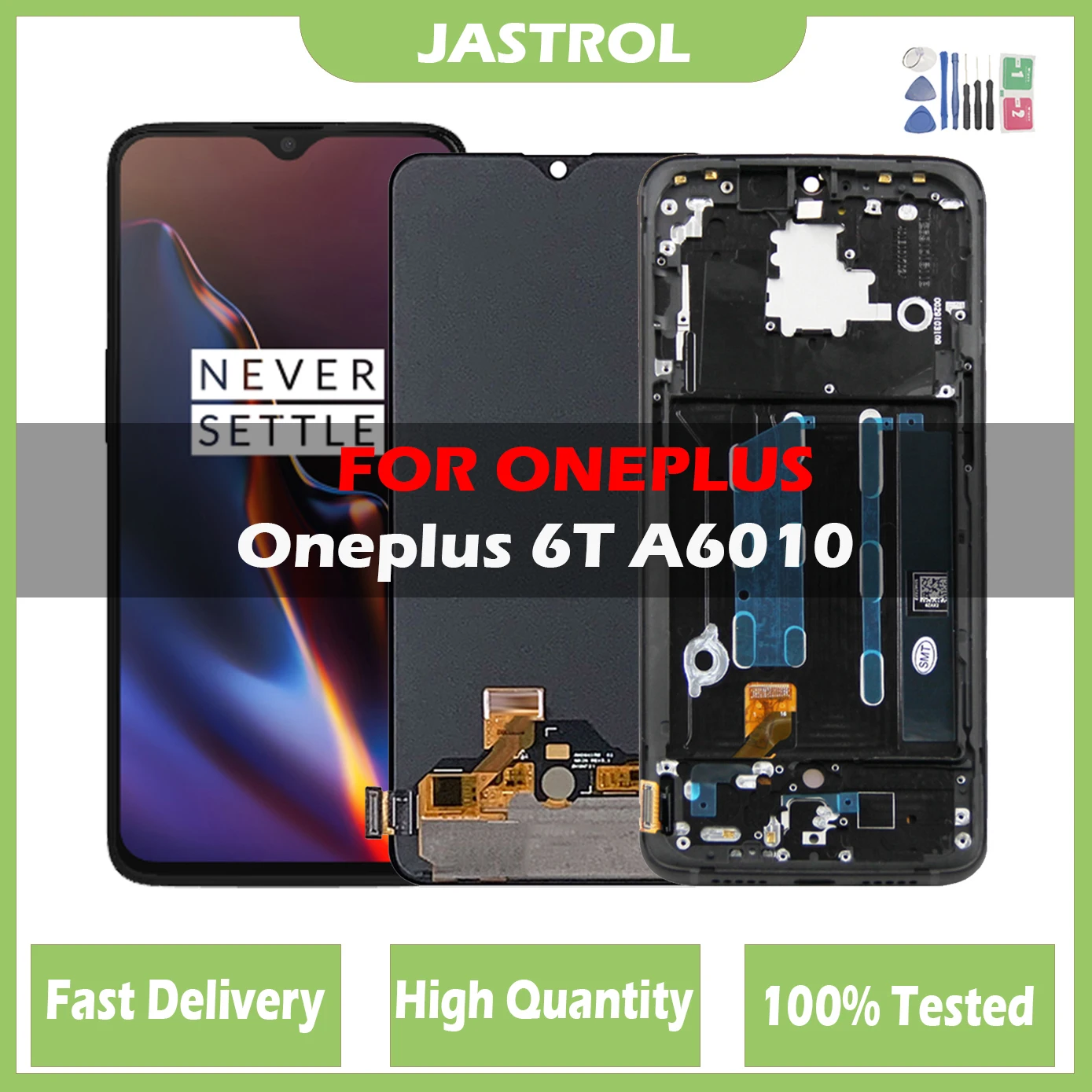 

6,41 "оригинальный AMOLED для Oneplus 6T A6010 A6013, ЖК-дисплей для Oneplus 6T, дисплей, сменные детали