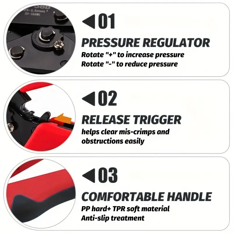 Drát krimpovací nářadí, ratcheting izolovaného svorka krimpovací pro 10 na 22 AWG drát