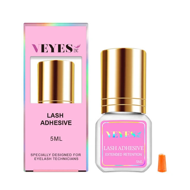 Veyes Inc 5ml Klej do przedłużania rzęs Veyelash 1-2 sekundy Szybkoschnący klej do rzęs 7 tygodni utrwalania Klej do makijażu Narzędzia do makijażu
