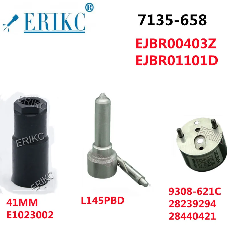 

ERIKC 7135-658 EJBR00403Z Nozzle L145PBD VALVE 9308-621C 28239294 Common Rail Diesel Injection Nozzle Kit FOR EJBR01101D