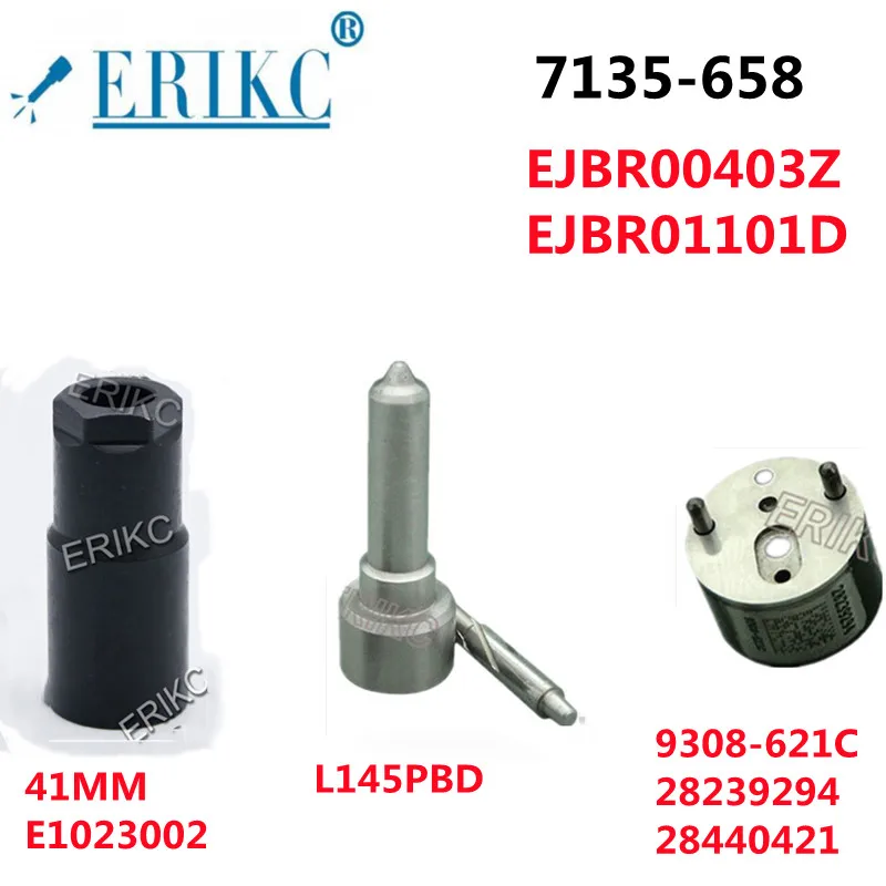 ERIKC 7135-658 EJBR00403Z Nozzle L145PBD VALVE 9308-621C 28239294 Common Rail Diesel Injection Nozzle Kit FOR EJBR01101D