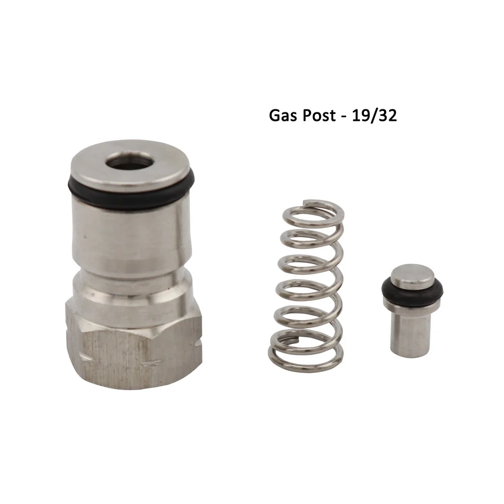 Cornelius Type Keg Ball Lock Post & Poppet Female Thread Gas Liquid Post 19/32\