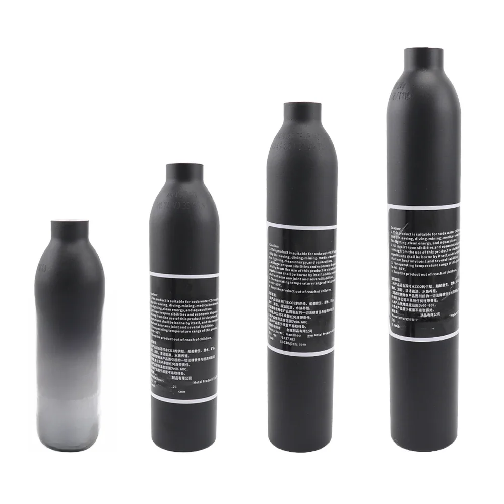 300bar 4500Psi Aluminium Co2 Cilinder Aquarium Luchttank M18x1.5 Draad Hogedrukcilinder Zuurstof Frisdrank Gasfles Fillin - afbeelding 2