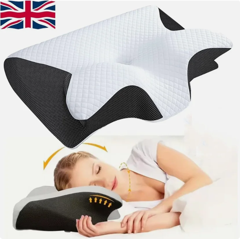 Ergonomic Memory Foam Cervical Pillow for Neck Pain
