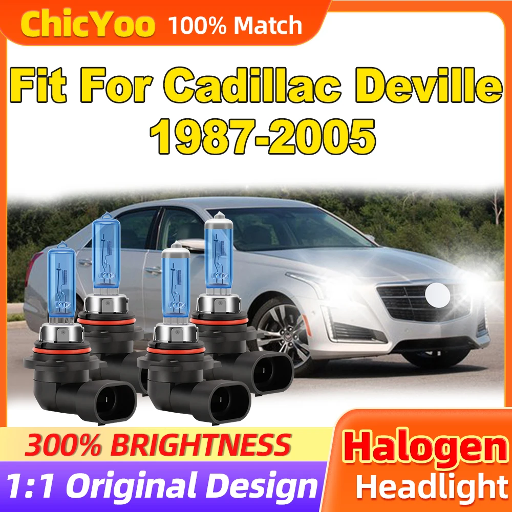 

Fit For Cadillac Deville 1987-2001 2002 2003 2004 2005 200W Halogen Lights 24000LM Auto Headlamp Bulbs 12V 6500K Halogen Lamps