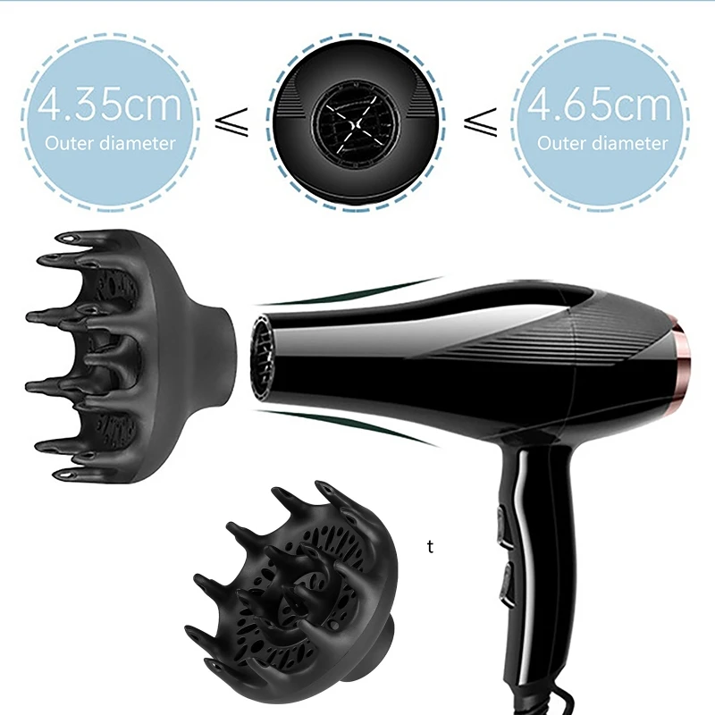 1pcs Hairdryer Diffuser Cover Suitable Diameter 4.35-4.65cm Lightweight Foldable Hood Blower Hairdressing Salon Curly Styling