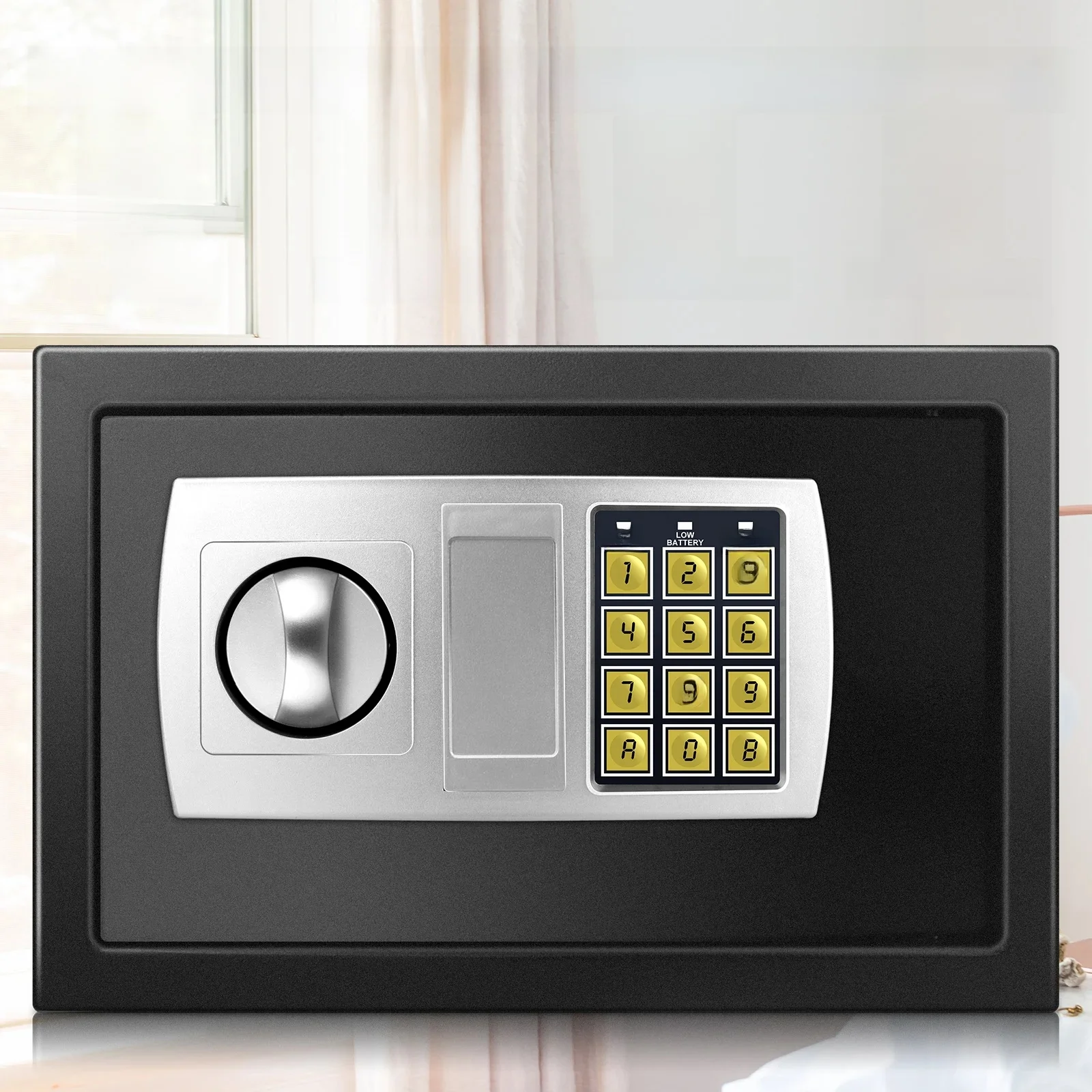 Brandwerende Waterdichte Thuis Veilig 4.6L/8.5L/16LSafes Home Security Kassa Kast Kostbaarheden Bescherming met Dubbel Digitaal Toetsenbord - afbeelding 2